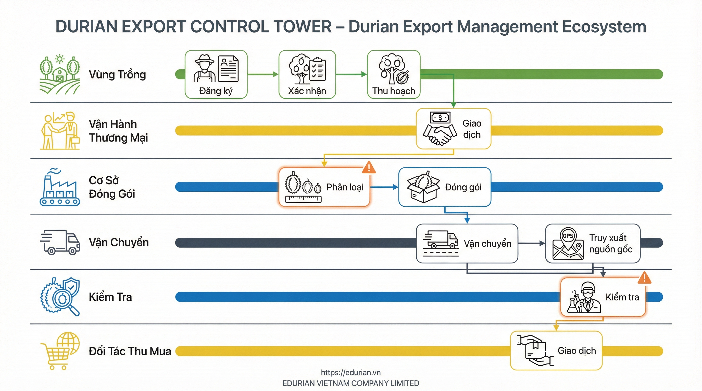 4. Sơ đồ swimlane theo vai trò vận hành